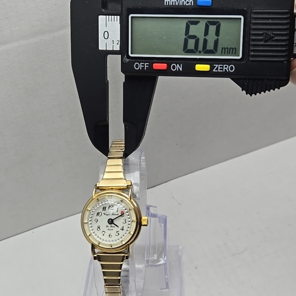 Womens Virgin Islands Swiss Rotating Gem Second Hand Watch Gold Tone New Battery - Picture 5 of 10